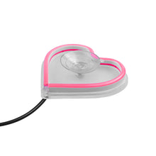 Load image into Gallery viewer, BRAND NEW UNIVERSAL LOVE HEART PINK LED Neon Flash Light Car Window Glow Electric Remote Control Lamp