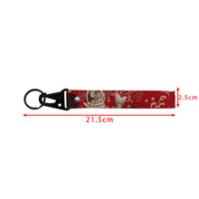 Load image into Gallery viewer, BRAND NEW JDM Sakura Koi FIsh Racing Keychain Metal key Ring Hook Strap Lanyard Universal