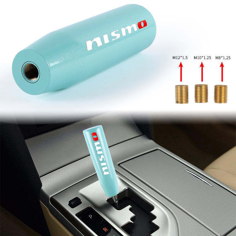 Brand New Universal 15CM NISMO Pearl Teal Long Stick Manual Car Gear Shift Knob Shifter M8 M10 M12