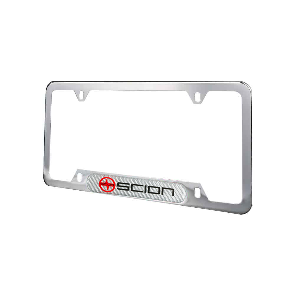 Brand New Universal 1PCS SCION Chrome Metal License Plate Frame