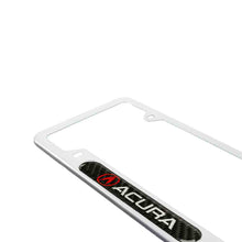 Load image into Gallery viewer, Brand New Universal 1PCS ACURA Silver Metal License Plate Frame