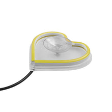 Load image into Gallery viewer, BRAND NEW UNIVERSAL LOVE HEART YELLOW LED Neon Flash Light Car Window Glow Electric Remote Control Lamp