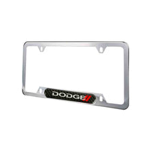 Load image into Gallery viewer, Brand New Universal 2PCS Dodge Chrome Metal License Plate Frame