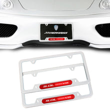 Load image into Gallery viewer, Brand New Universal 2PCS 5.0L COYOTE V8 Silver Metal License Plate Frame