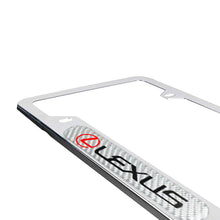 Load image into Gallery viewer, Brand New Universal 1PCS LEXUS Chrome Metal License Plate Frame