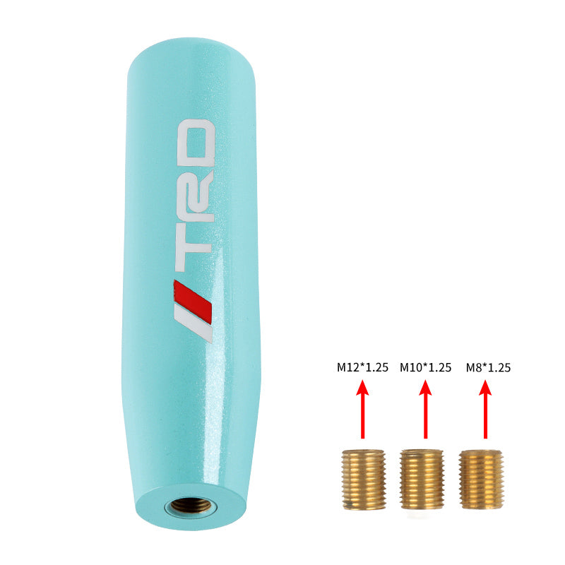 Brand New Universal 15CM TRD Pearl Teal Long Stick Manual Car Gear Shift Knob Shifter M8 M10 M12