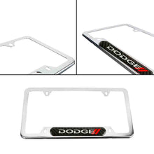 Load image into Gallery viewer, Brand New Universal 1PCS Dodge Chrome Metal License Plate Frame