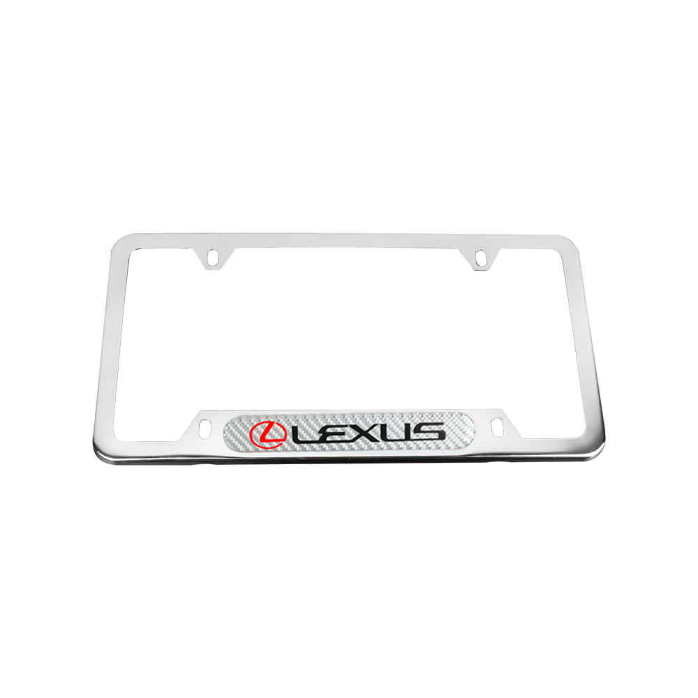 Brand New Universal 1PCS LEXUS Chrome Metal License Plate Frame