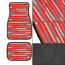 Load image into Gallery viewer, Brand New Universal 4PCS RECARO STYLE Racing Fabric Car Floor Mats Interior Carpets