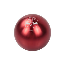 Load image into Gallery viewer, BRAND NEW UNIVERSAL JDM THE PUNISHER 6 SPEED Aluminum Red Round Ball Manual Gear Stick Shift Knob M8 M10 M12