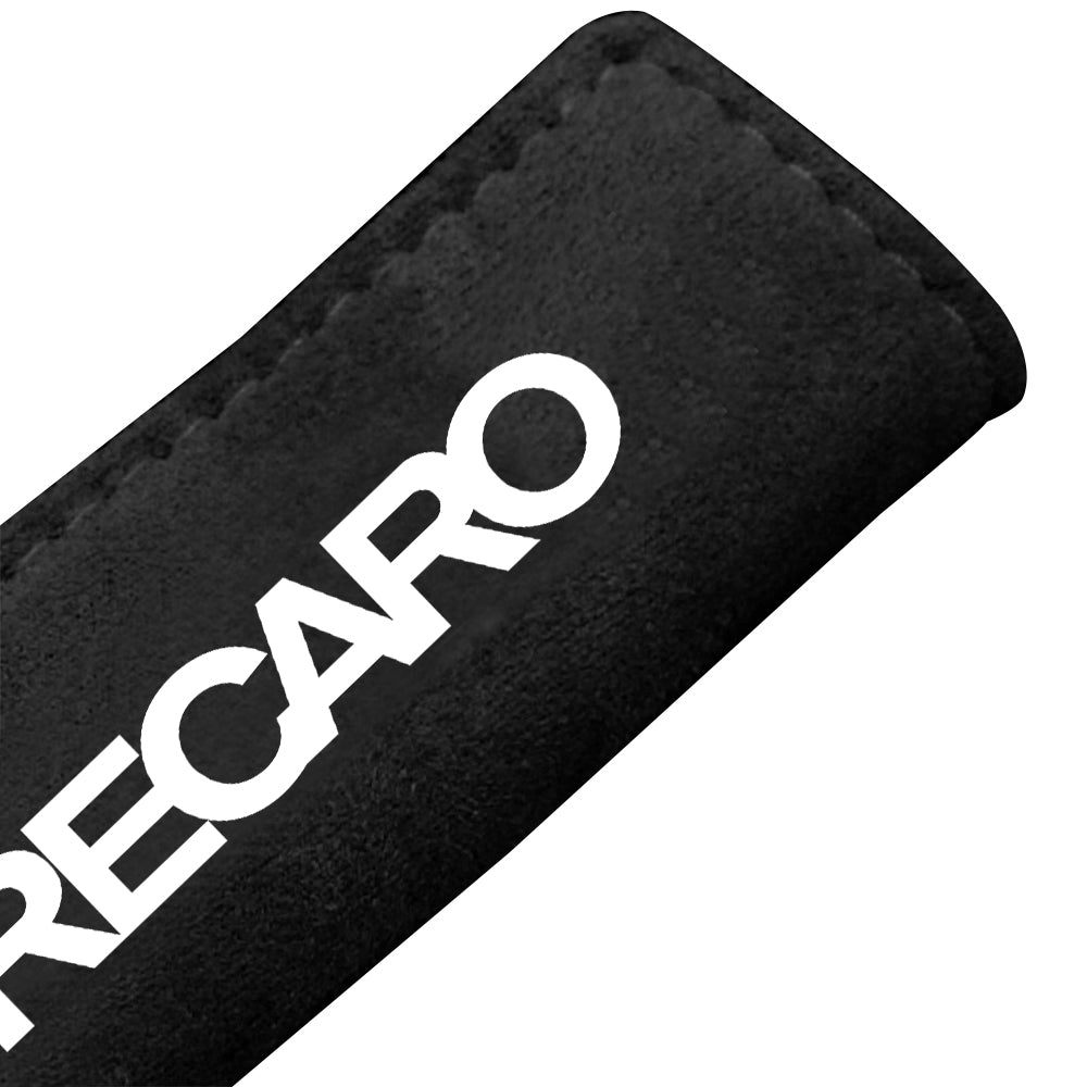 BRAND NEW UNIVERSAL JDM Recaro Black Suede Roof Safety Handle Ceiling Handrail Cover Pull Handle Racing