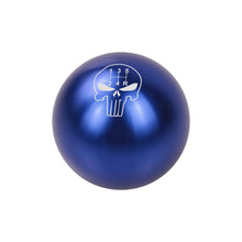 Load image into Gallery viewer, BRAND NEW UNIVERSAL JDM THE PUNISHER 5 SPEED Aluminum Blue Round Ball Manual Gear Stick Shift Knob M8 M10 M12