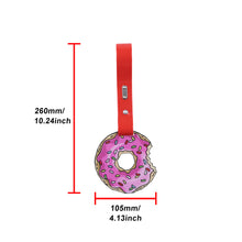 Load image into Gallery viewer, Brand New The Simpsons Sprinkled Donut JDM TSURIKAWA Ring Subway Train Bus Handle Red Strap Charm Drift