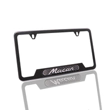 Load image into Gallery viewer, Brand New Universal 2PCS Porsche Macan Carbon Fiber Metal License Plate Frame