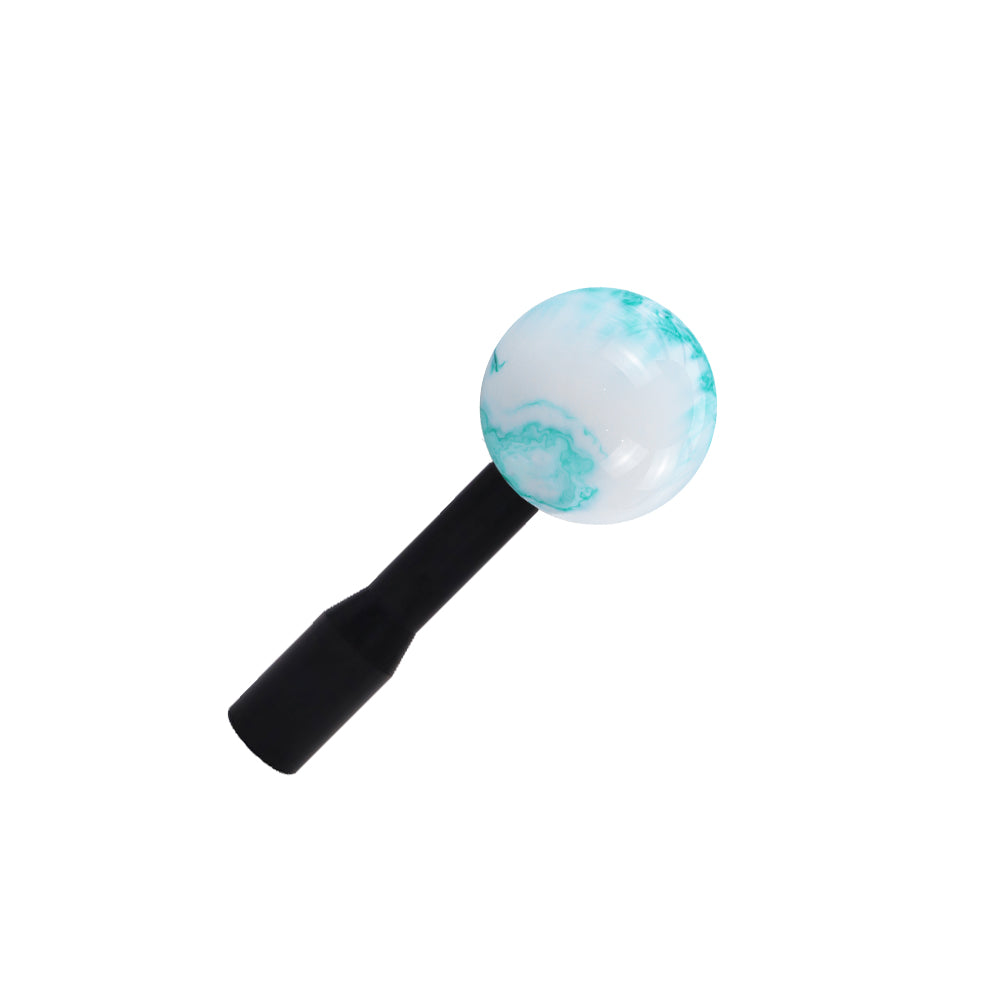 Brand New Mix Pearl White/Teal Round Ball Shift Knob Manuel Gear Stick M8 M10 M12 & Black Shifter Extender Extension