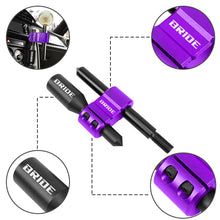 Load image into Gallery viewer, Brand New BRIDE H Type Car Shifter Knob Extension Adjustable Gear Black / Purple M12x1.25