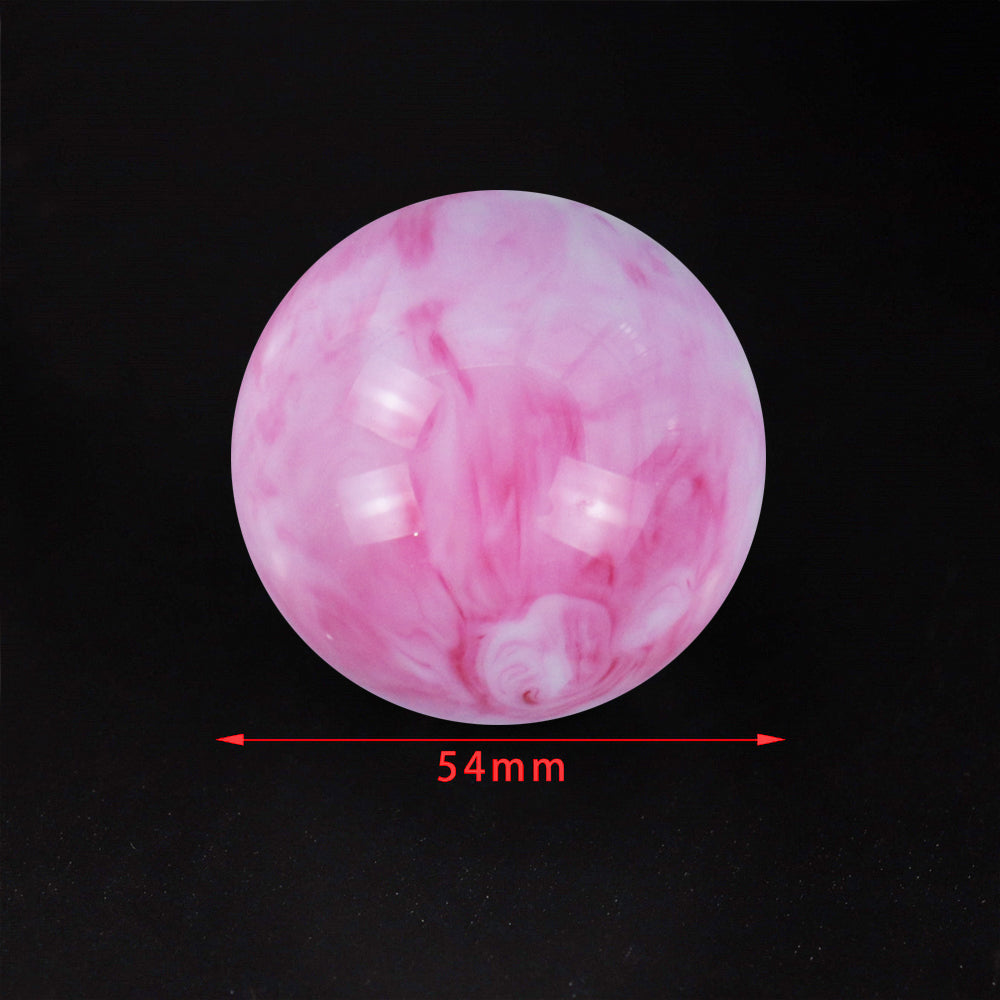 Brand New Universal Mix Pearl White/Pink Round Ball Shift Knob Car Gear MT Manual Shifter M8 M10 M12