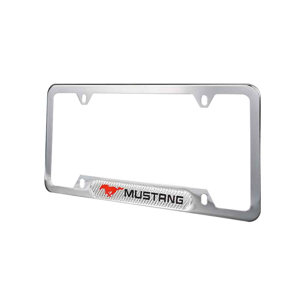 Brand New Universal 1PCS Ford Mustang Chrome Metal License Plate Frame