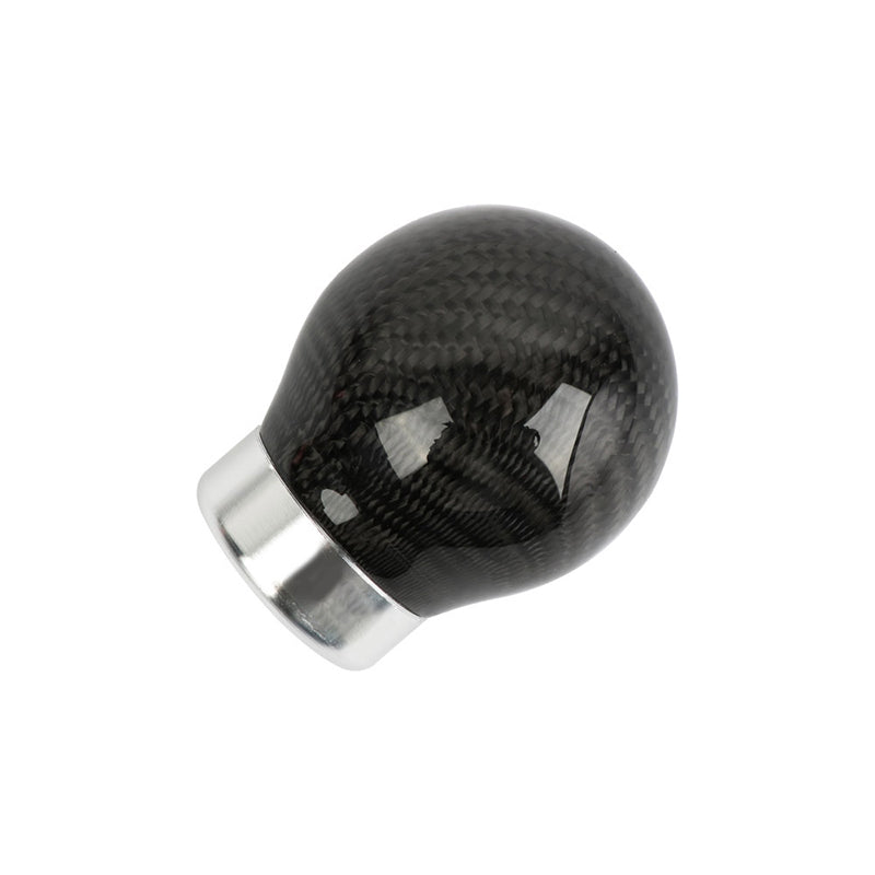 Brand New Universal Real Carbon Fiber Black Round Ball Manual Car Racing Gear Shift Knob Shifter M12 M10 M8