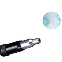 Load image into Gallery viewer, Brand New Universal Mix Pearl White/Teal Round Ball Shift Knob Automatic Car Gear Shifter