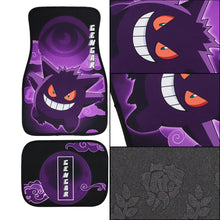 Load image into Gallery viewer, Brand New 4PCS UNIVERSAL POKEMON GENGAR Fabric Car Floor Mats Interior Carpets