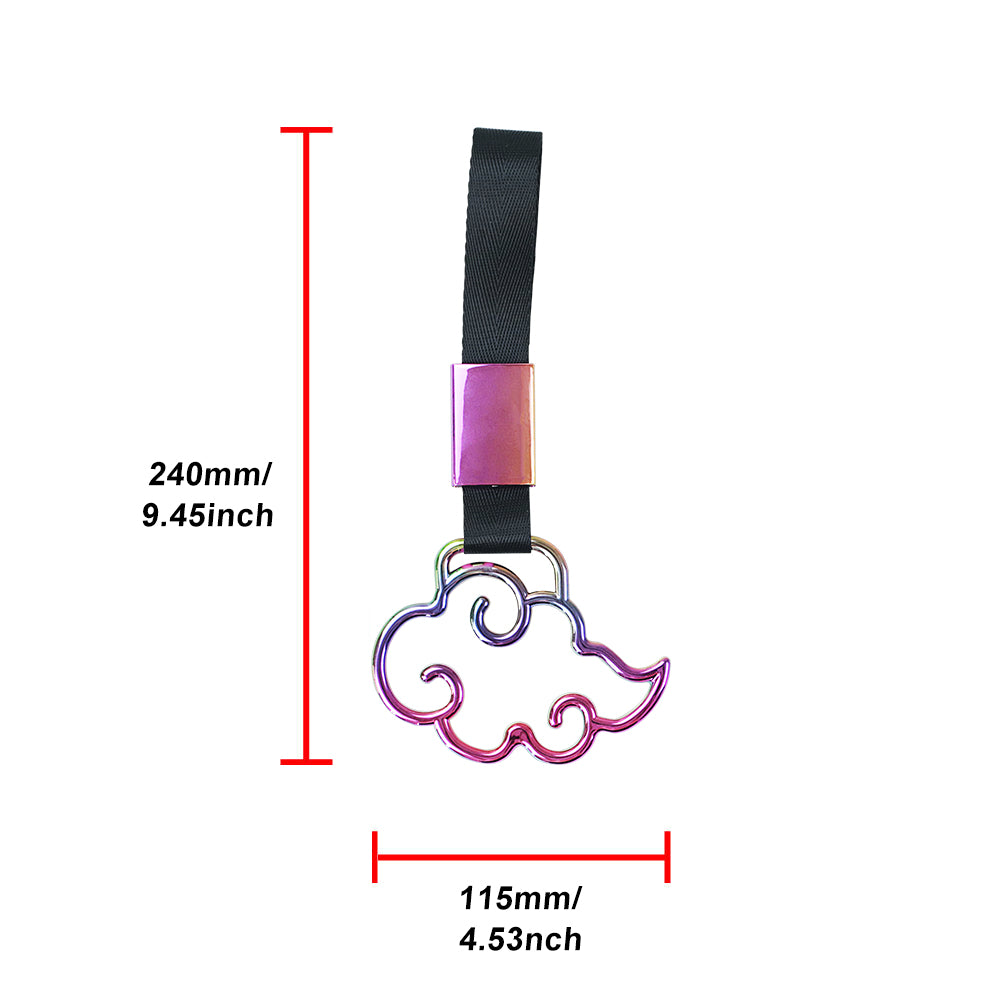 Brand New Cloud Handle Black JDM TSURIKAWA Ring Subway Train Bus Black Handle Strap Charm Drift