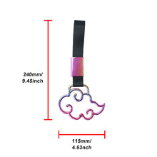 Load image into Gallery viewer, Brand New Cloud Handle Black JDM TSURIKAWA Ring Subway Train Bus Black Handle Strap Charm Drift