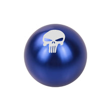 Load image into Gallery viewer, BRAND NEW UNIVERSAL JDM THE PUNISHER Aluminum Blue Round Ball Manual Gear Stick Shift Knob M8 M10 M12