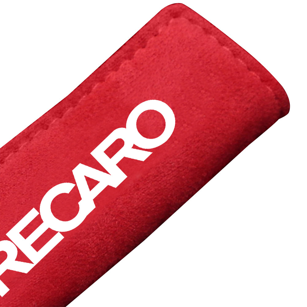 BRAND NEW UNIVERSAL JDM Recaro Red Suede Roof Safety Handle Ceiling Handrail Cover Pull Handle Racing