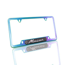 Load image into Gallery viewer, Brand New Universal 1PCS Porsche Macan Neo Chrome Metal License Plate Frame