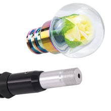 Load image into Gallery viewer, Brand New Universal Acrylic Clear Crystal Yellow Rose Flower Ball Automatic Car Gear Shift Knob Shifter