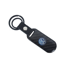 Load image into Gallery viewer, Brand New Universal 100% Real Carbon Fiber Keychain Key Ring For Volkswagen