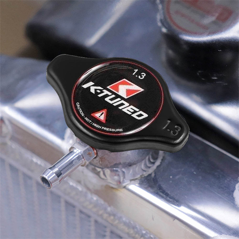 Brand New JDM 1.3bar 9mm K-TUNED Black Racing Cap High Pressure Radiator Cap For Universal