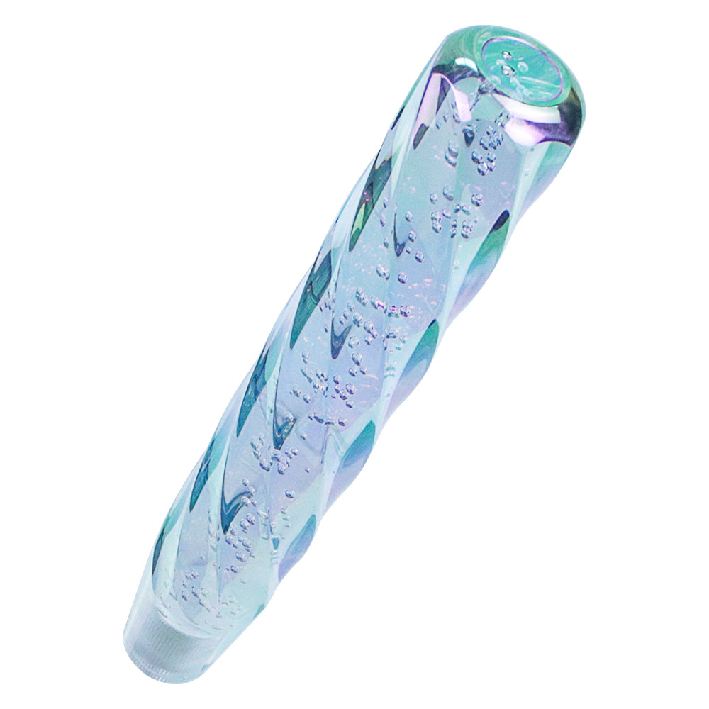 Brand New Universal 30CM VIP 300mm Transparent Manual Neo Chrome Twist Crystal Bubble Racing Gear Shift Knob