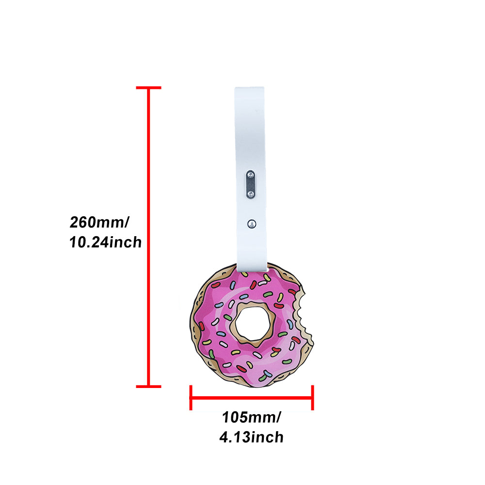 Brand New The Simpsons Sprinkled Donut JDM TSURIKAWA Ring Subway Train Bus Handle White Strap Charm Drift