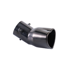 Load image into Gallery viewer, Brand New Universal Gunmetal Single Heart Shaped Stainless Steel Car Exhaust Pipe Muffler Tip Trim Bend Curve