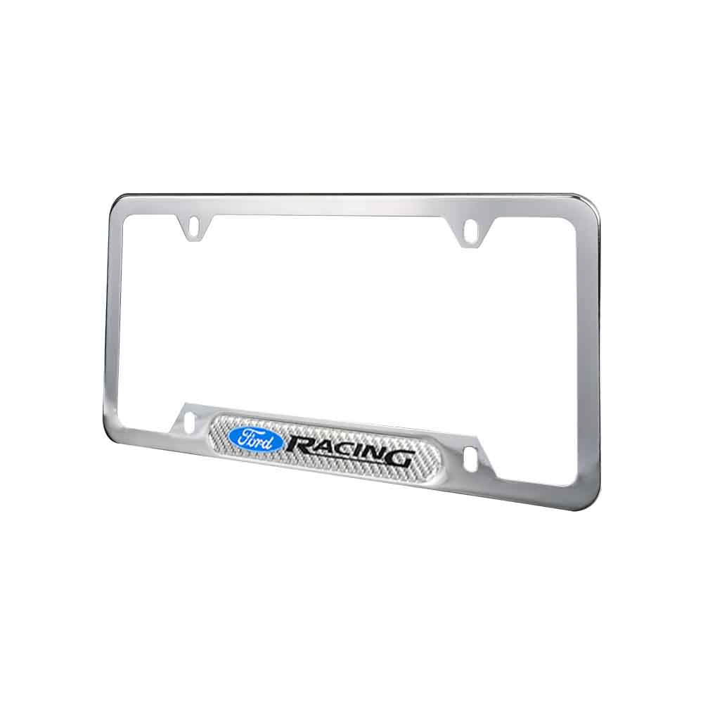 Brand New Universal 1PCS Ford Racing Chrome Metal License Plate Frame