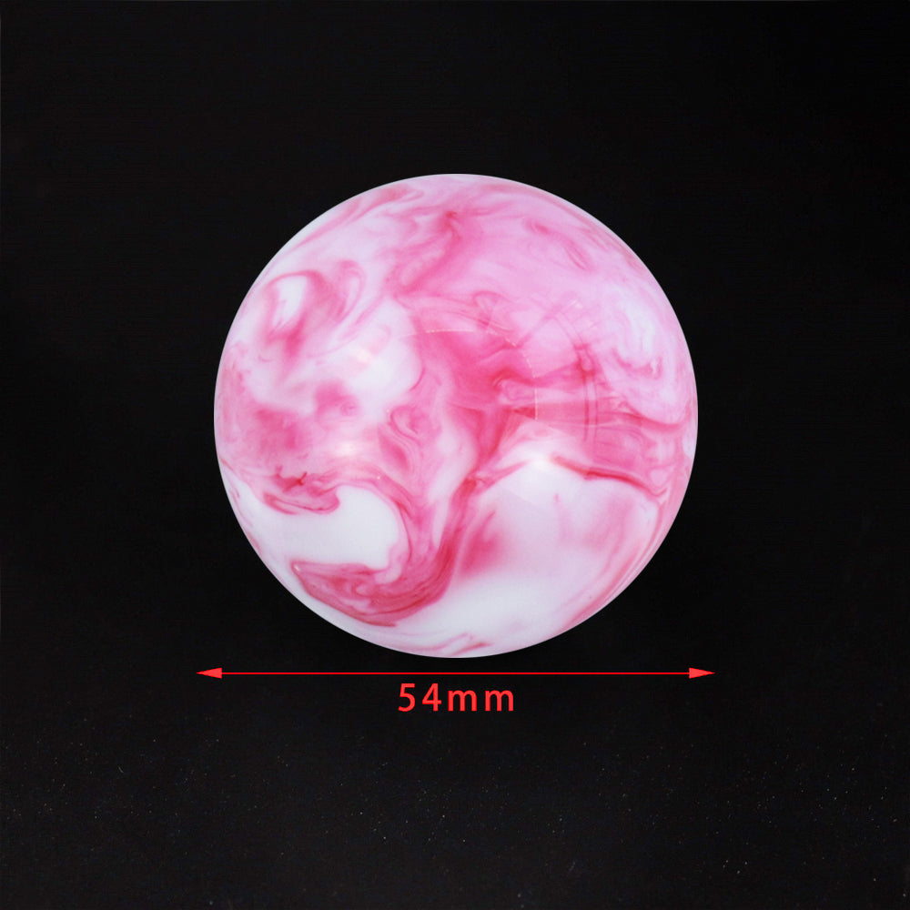 Brand New Universal Mix Pearl White/Hot Pink Round Ball Shift Knob Car Gear MT Manual Shifter M8 M10 M12