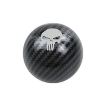 Load image into Gallery viewer, BRAND NEW UNIVERSAL JDM THE PUNISHER Aluminum Carbon Fiber Look Round Ball Manual Gear Stick Shift Knob M8 M10 M12