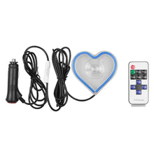 Load image into Gallery viewer, BRAND NEW UNIVERSAL LOVE HEART BLUE LED Neon Flash Light Car Window Glow Electric Remote Control Lamp