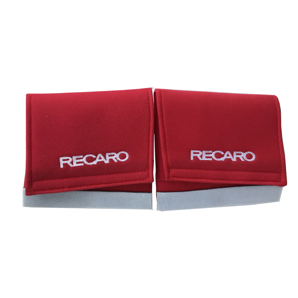 BRAND NEW 2PCS RECARO RED Racing Bucket Seat Cover Protect Tuning Side Pad Cushion