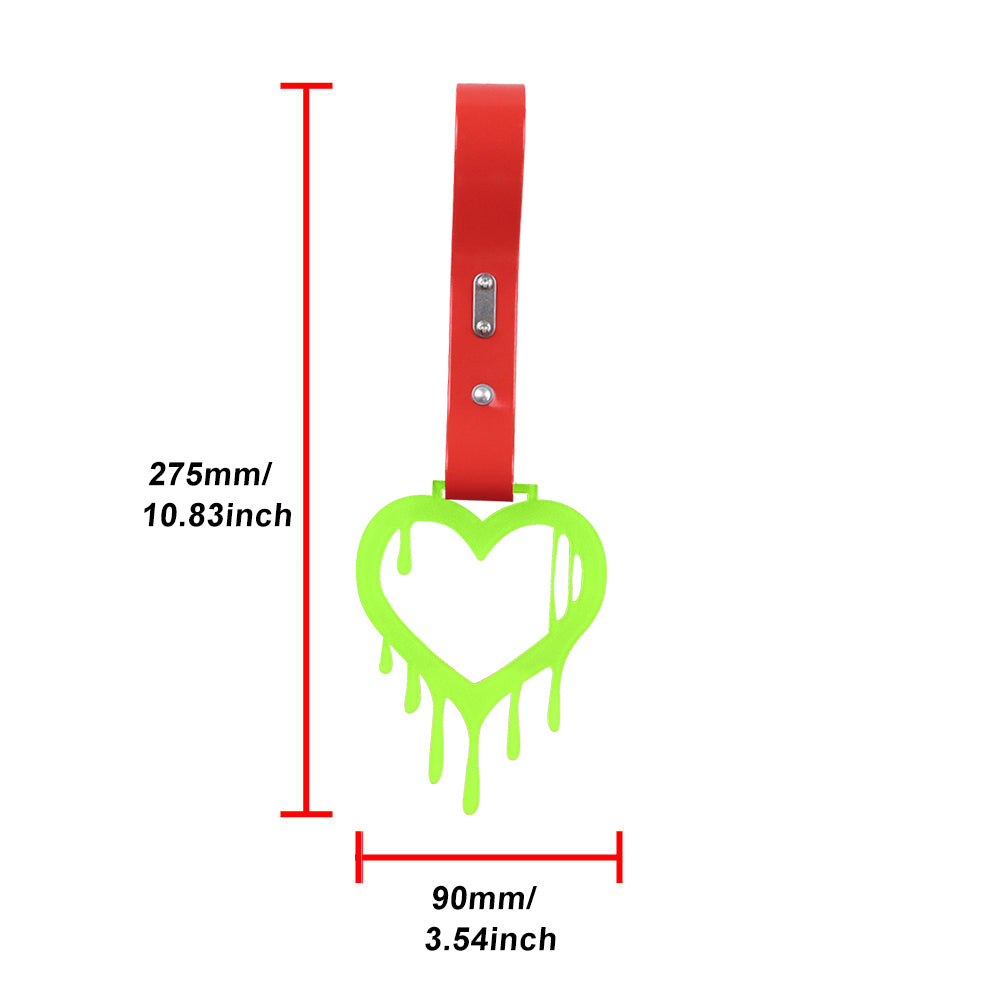 Brand New Drip Heart Green JDM TSURIKAWA Ring Subway Train Bus Handle Red Strap Charm Drift (Copy)