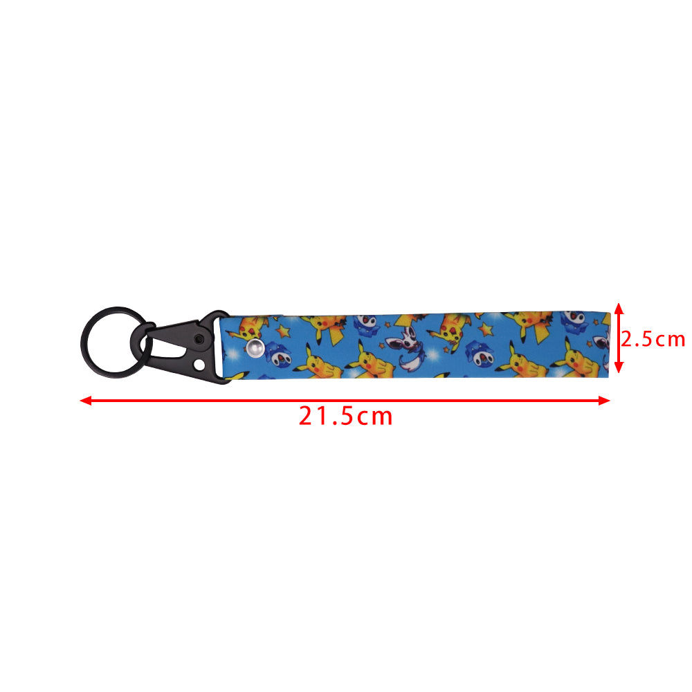 BRAND NEW JDM Pokemon Pikachu Racing Keychain Metal key Ring Hook Strap Lanyard Universal