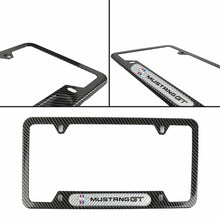 Load image into Gallery viewer, Brand New Universal 1PCS Mustang GT Carbon Fiber Look Metal License Plate Frame