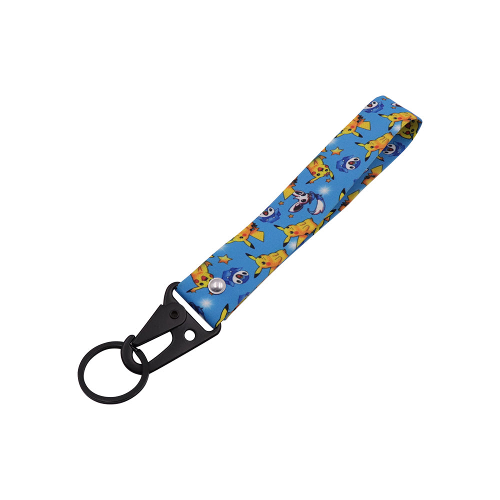 BRAND NEW JDM Pokemon Pikachu Racing Keychain Metal key Ring Hook Strap Lanyard Universal