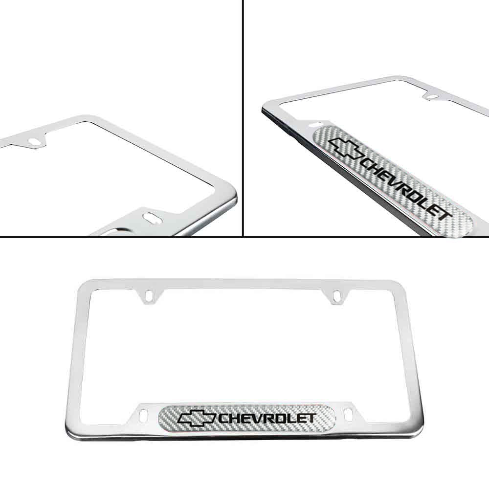 Brand New Universal 1PCS CHEVROLET Chrome Metal License Plate Frame