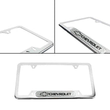 Load image into Gallery viewer, Brand New Universal 1PCS CHEVROLET Chrome Metal License Plate Frame