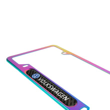 Load image into Gallery viewer, Brand New Universal 2PCS VOLKSWAGEN Neo Chrome Metal License Plate Frame