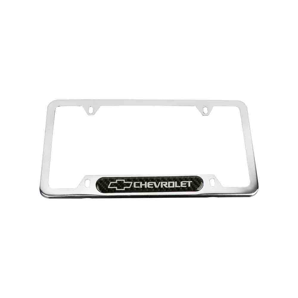 Brand New Universal 2PCS Chevrolet Chrome Metal License Plate Frame