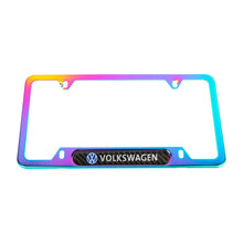 Load image into Gallery viewer, Brand New Universal 2PCS VOLKSWAGEN Neo Chrome Metal License Plate Frame